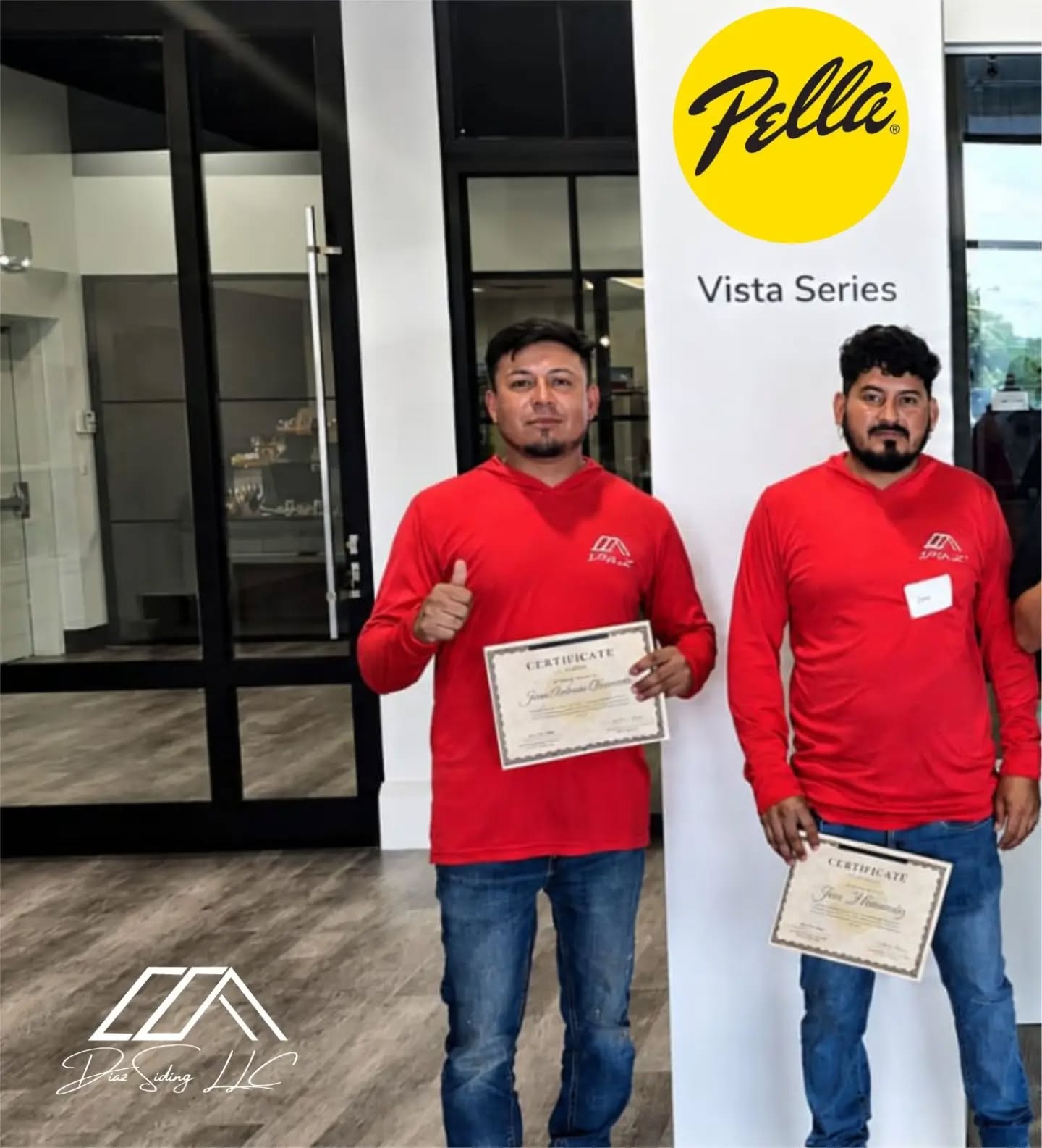Diaz Signature Exteriors team with Pella certification